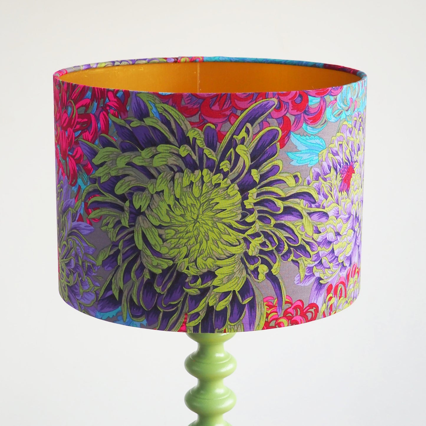 Japanese Chrysanthemum antique lampshade