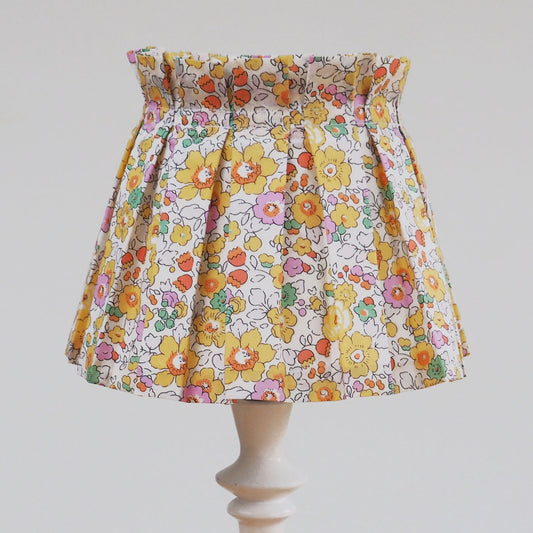 Box pleat Liberty yellow Betsy lampshade