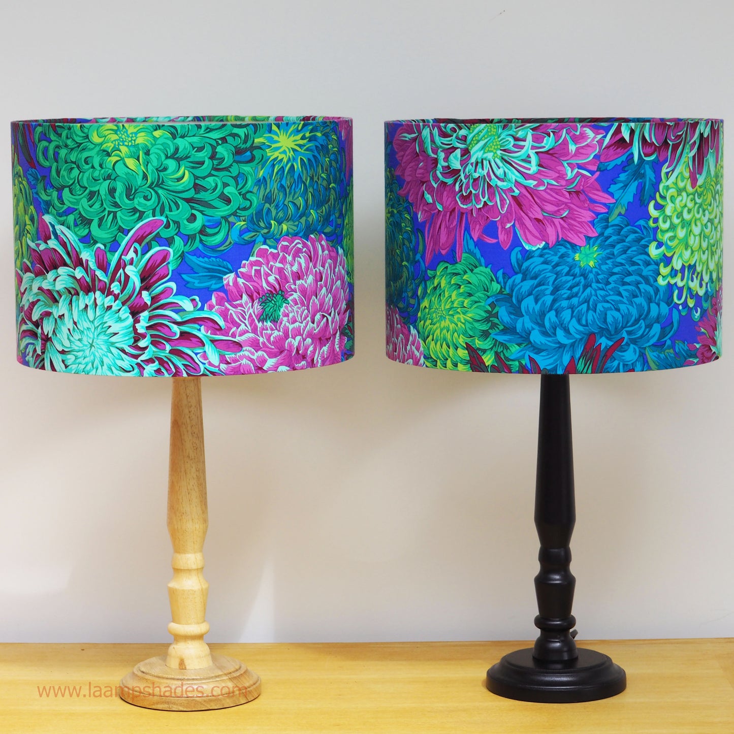 Japanese Chrysanthemum green lampshade