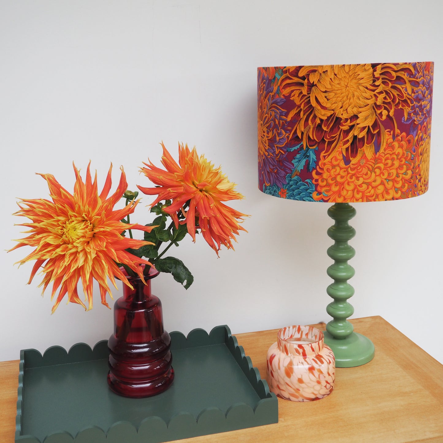 Japanese Chrysanthemum autumn lampshade