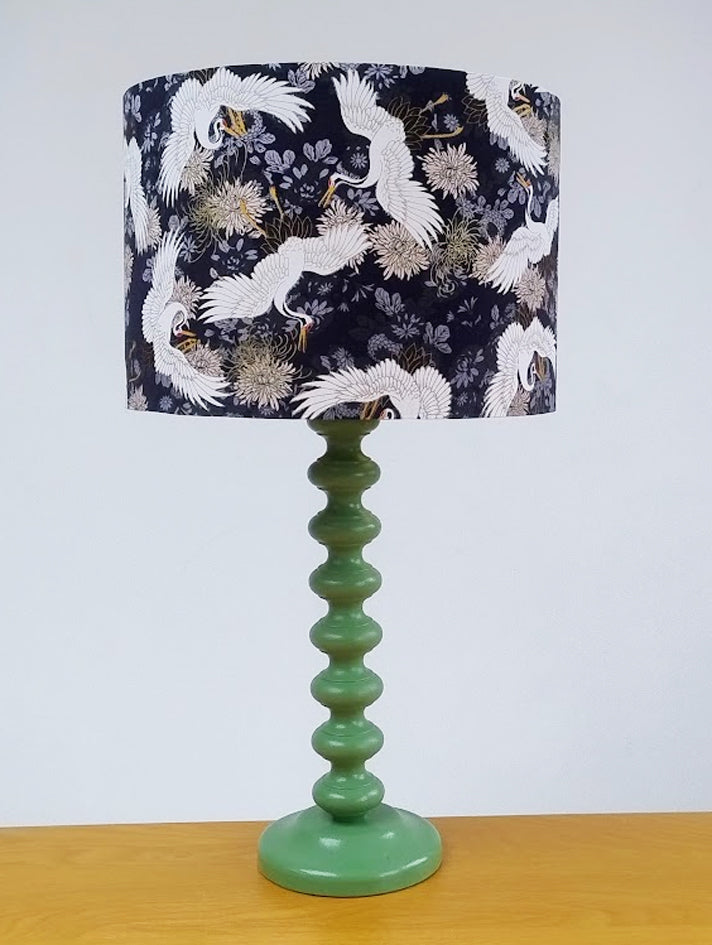 Oriental cranes lampshade - sample