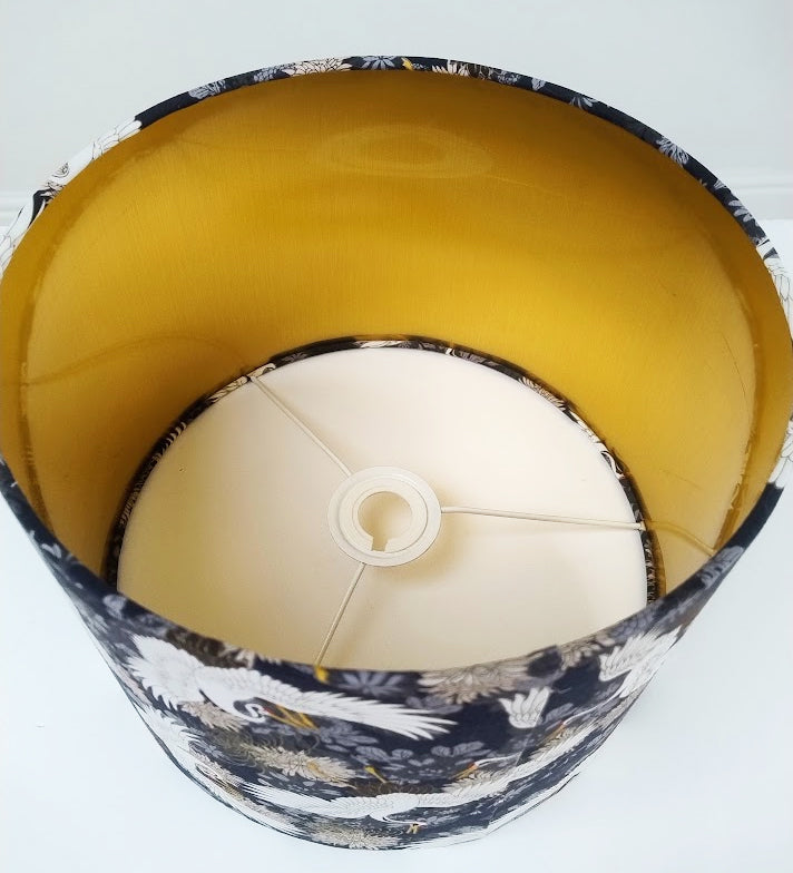 Oriental cranes lampshade - sample